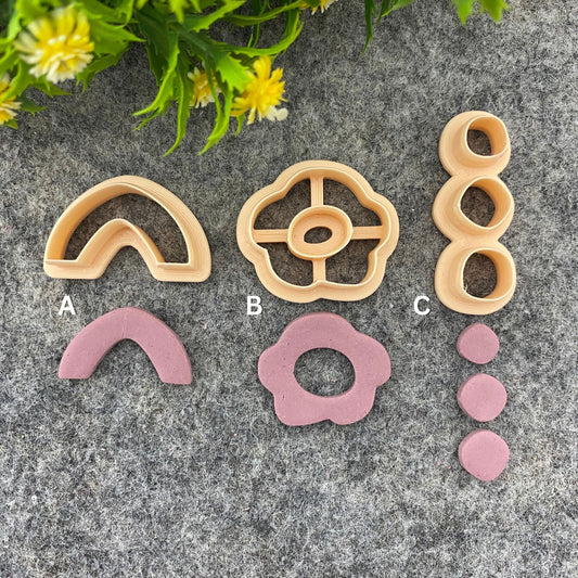 Arch, Flower, Circle Clay Cutters: Polymer Clay Jewelry Tools