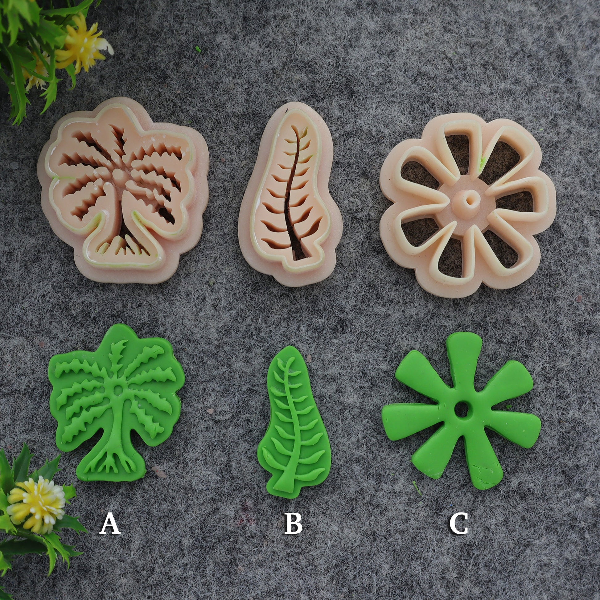 Adinkra Symbol Clay Cutters: Abe Dua & Nyame Nti Designs #710-set-1