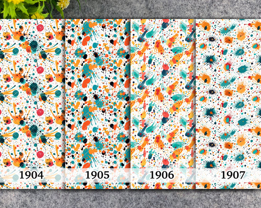 Watercolor Splash Transfer Paper for Polymer Clay