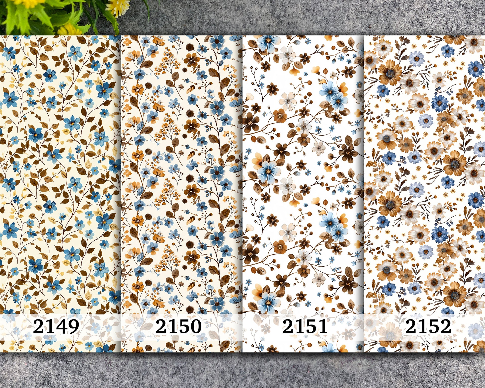 Water soluble Transfer paper for polymer clay, County floral pattern, polymer clay image transfers, magic transfer paper