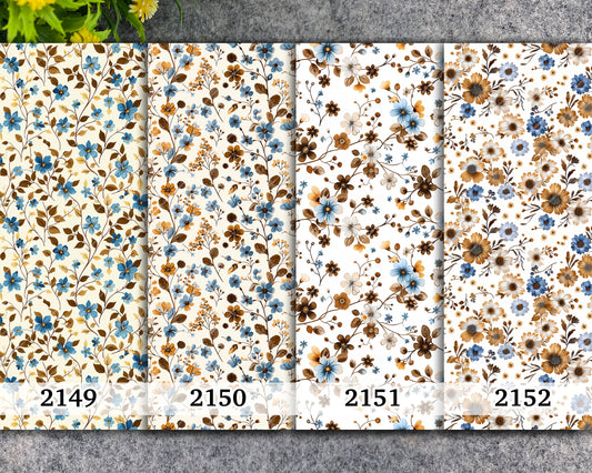 Floral Polymer Clay Transfer Paper: Water Soluble, 4x5.5"