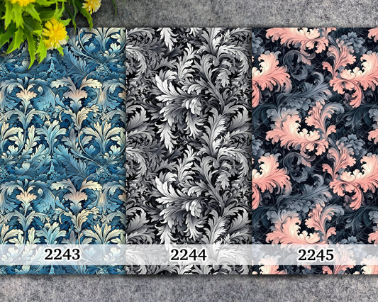 Ornate Water soluble Transfer paper for polymer clay, William Morris floral pattern, polymer clay image transfers, magic transfer paper