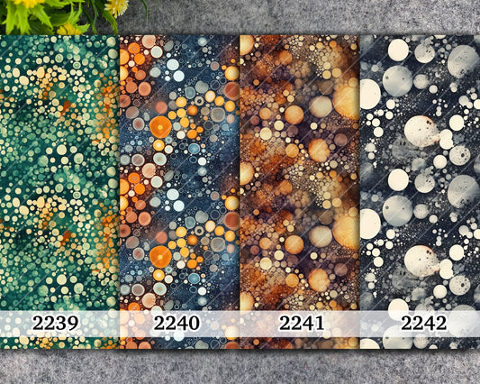 Water soluble Transfer paper for polymer clay, Abstract bubble marble pattern, polymer clay image transfers, magic transfer paper