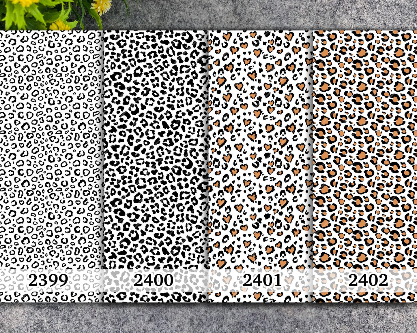 Leopard Print Water Soluble Transfer Paper for Polymer Clay