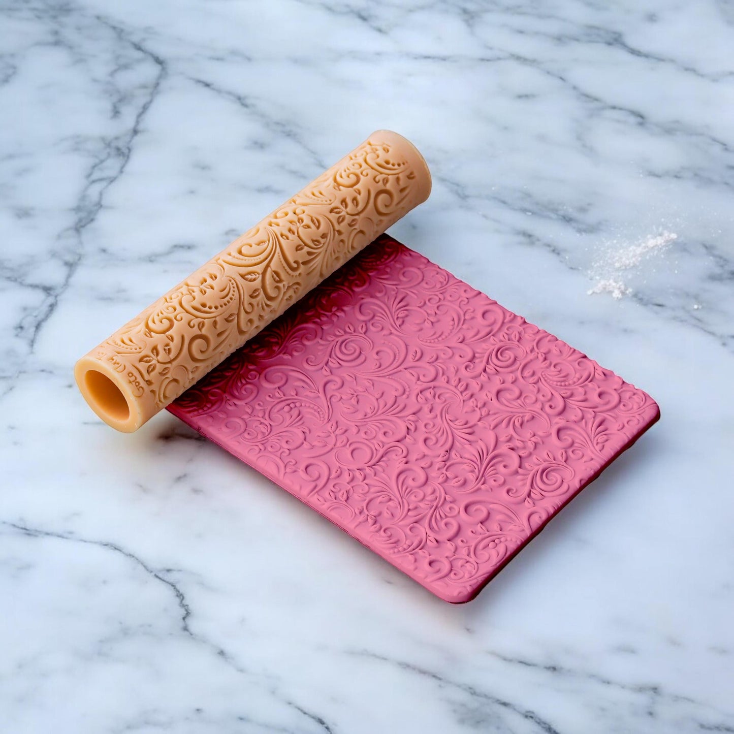 Ornamental Texture Roller: Resin Clay Imprint Tool #129
