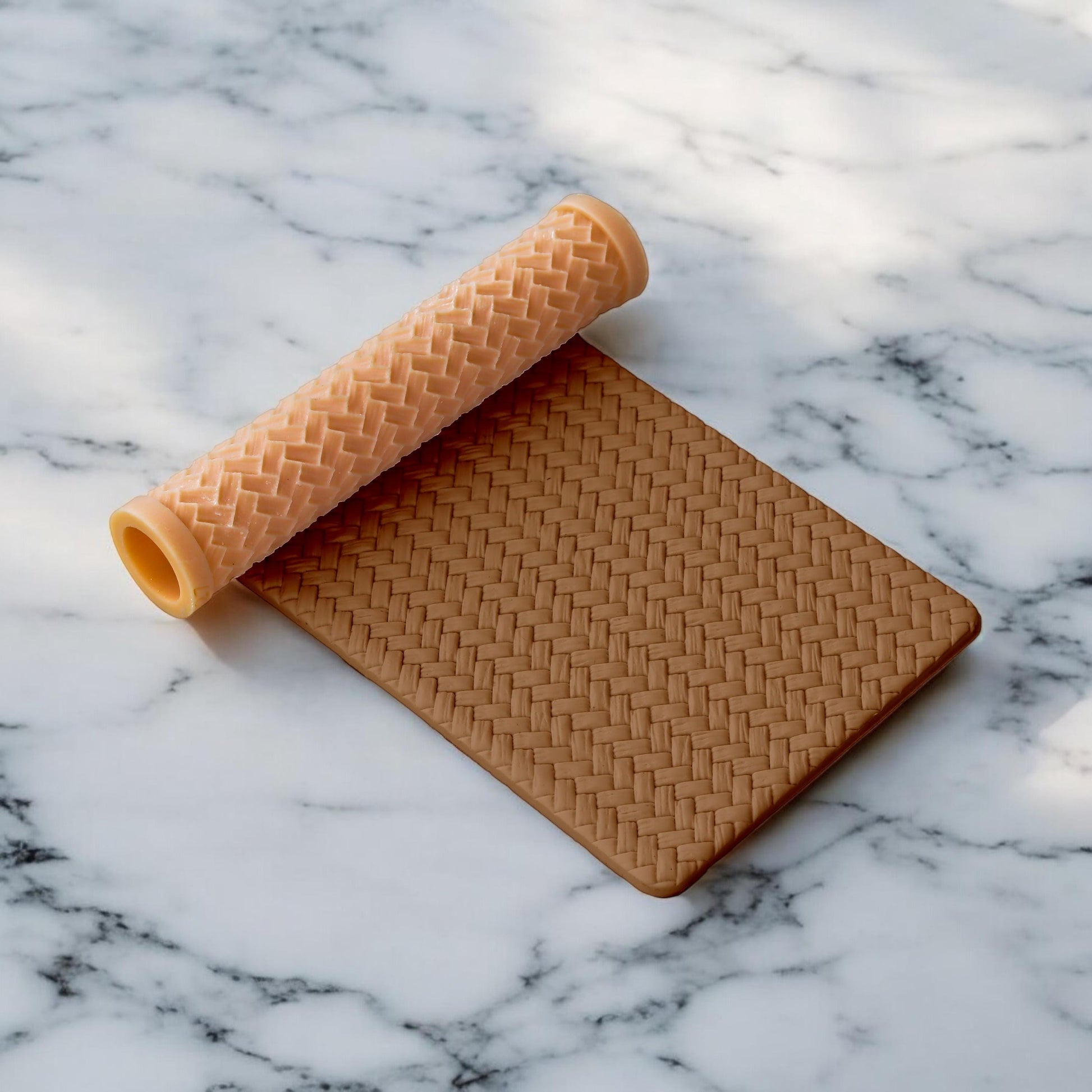 Rattan Texture Roller, Polymer Clay Texture Roller, Clay Texture Roller, Polymer Clay Roller, Texture Roller for Earring making #127