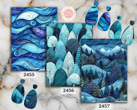 Transfer paper for polymer clay, Earthy Zentangle,water soluble transfer paper,Clay Transfers, Clay Transfer sheets, transfer paper for clay