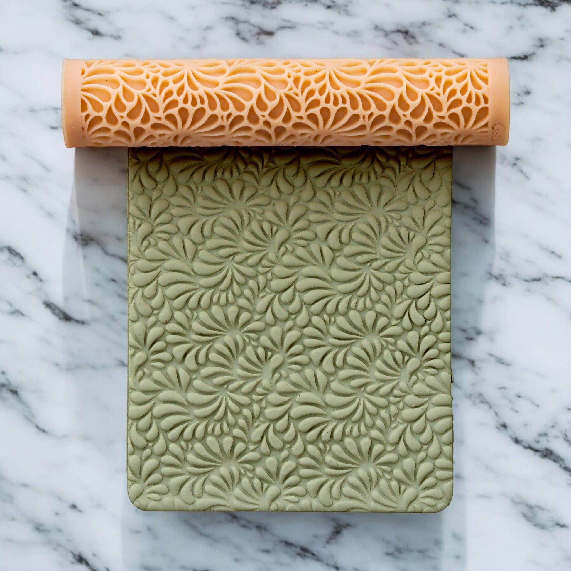 Scallop Drops Texture Roller, Polymer Clay Texture Roller, Clay Texture Roller, Polymer Clay Roller, Texture Roller for Earring making #130