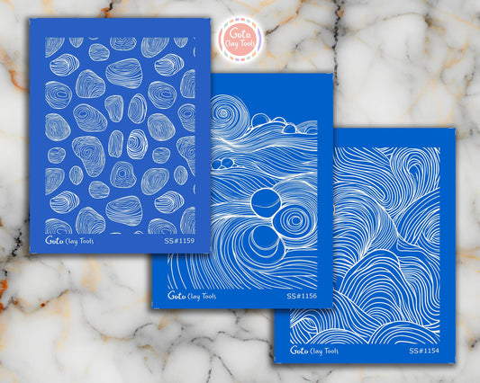 Zentangle Polymer Clay Silkscreen: Clay Stencil for Jewelry Making