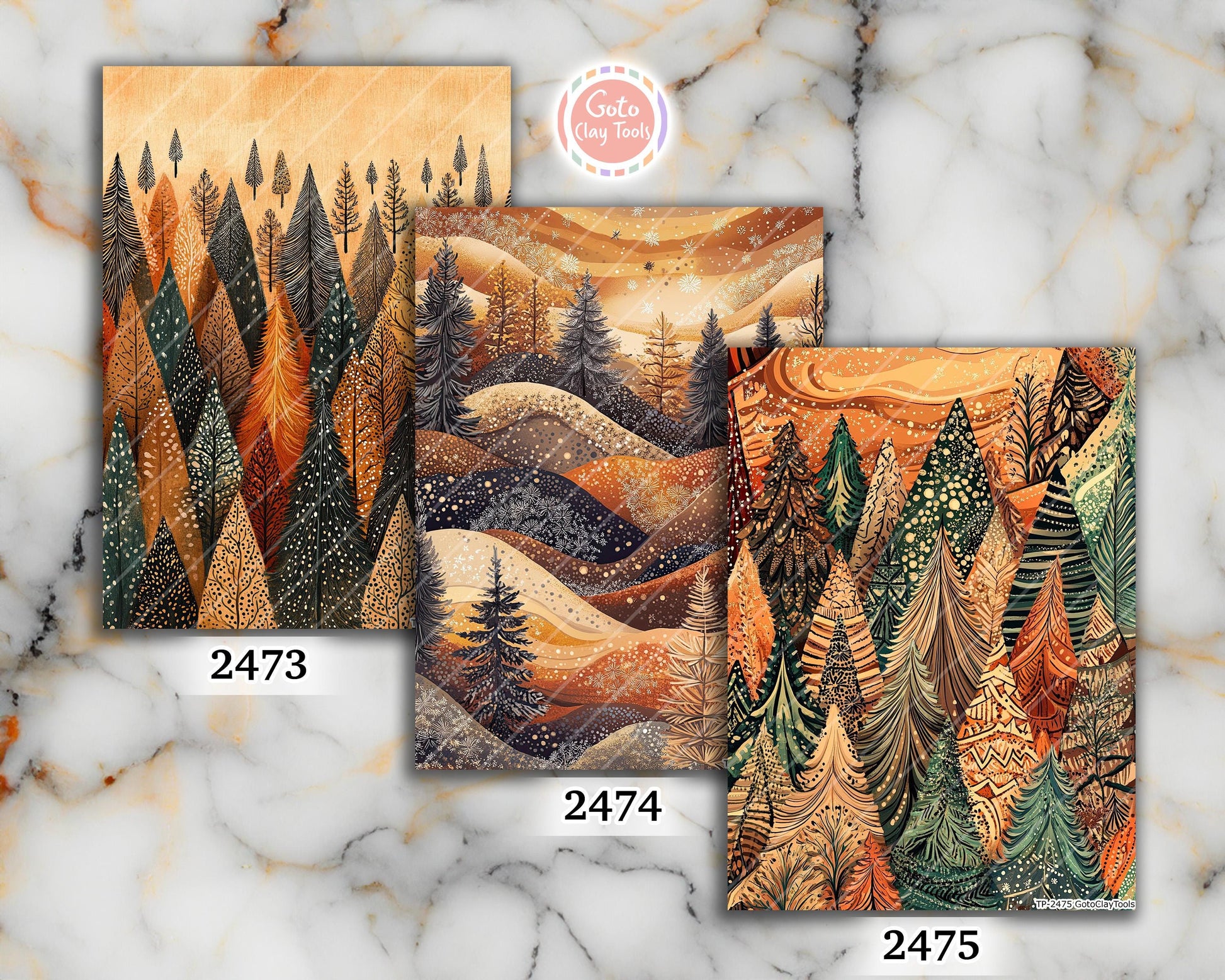 Transfer paper for polymer clay, Earthy Zentangle,water soluble transfer paper,Clay Transfers, Clay Transfer sheets, transfer paper for clay