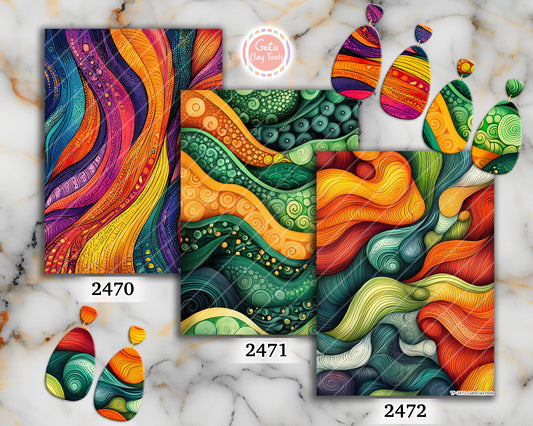 Transfer paper for polymer clay, Earthy Zentangle,water soluble transfer paper,Clay Transfers, Clay Transfer sheets, transfer paper for clay