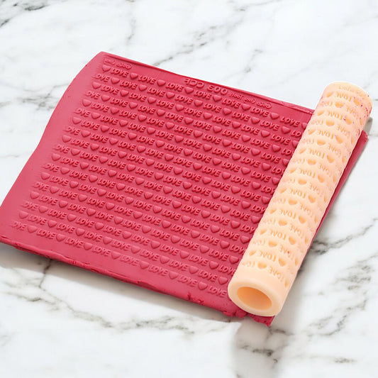 Love Heart Texture Roller: Polymer Clay Valentine Tool  #CCF3
