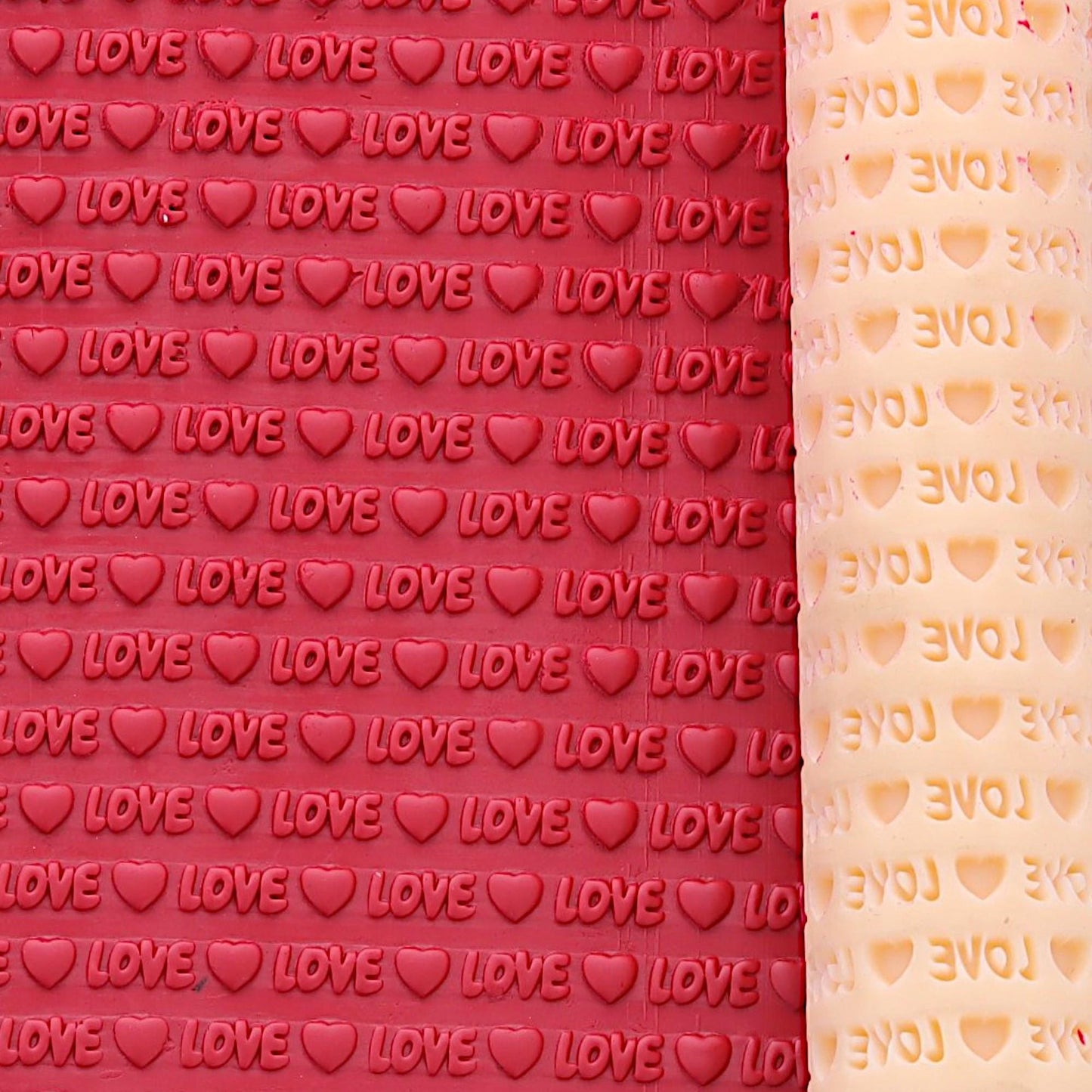 Love Heart Texture Roller: Polymer Clay Valentine Tool  #CCF3