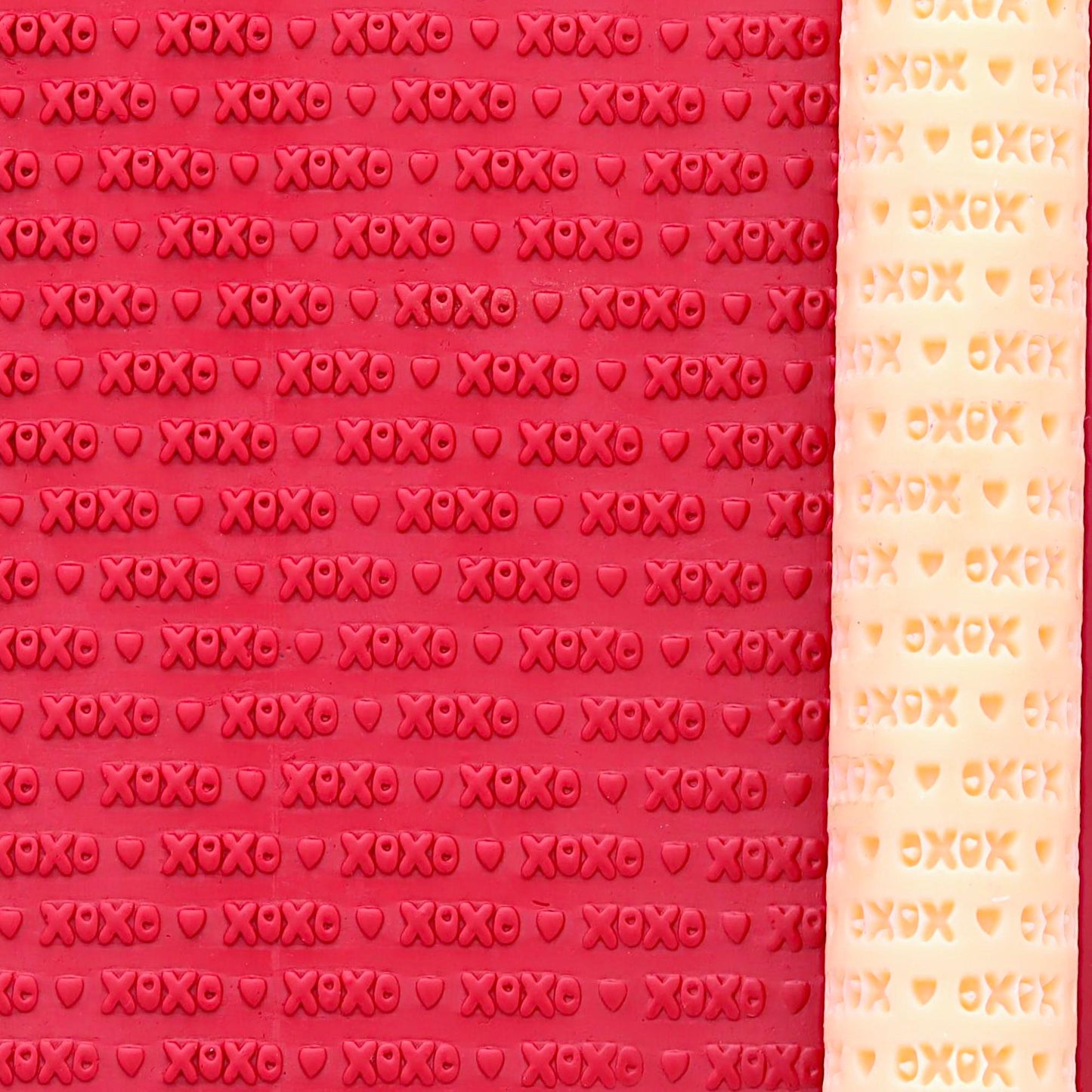 XOXO Heart Texture Roller: Polymer Clay Resin Tool #CCF8