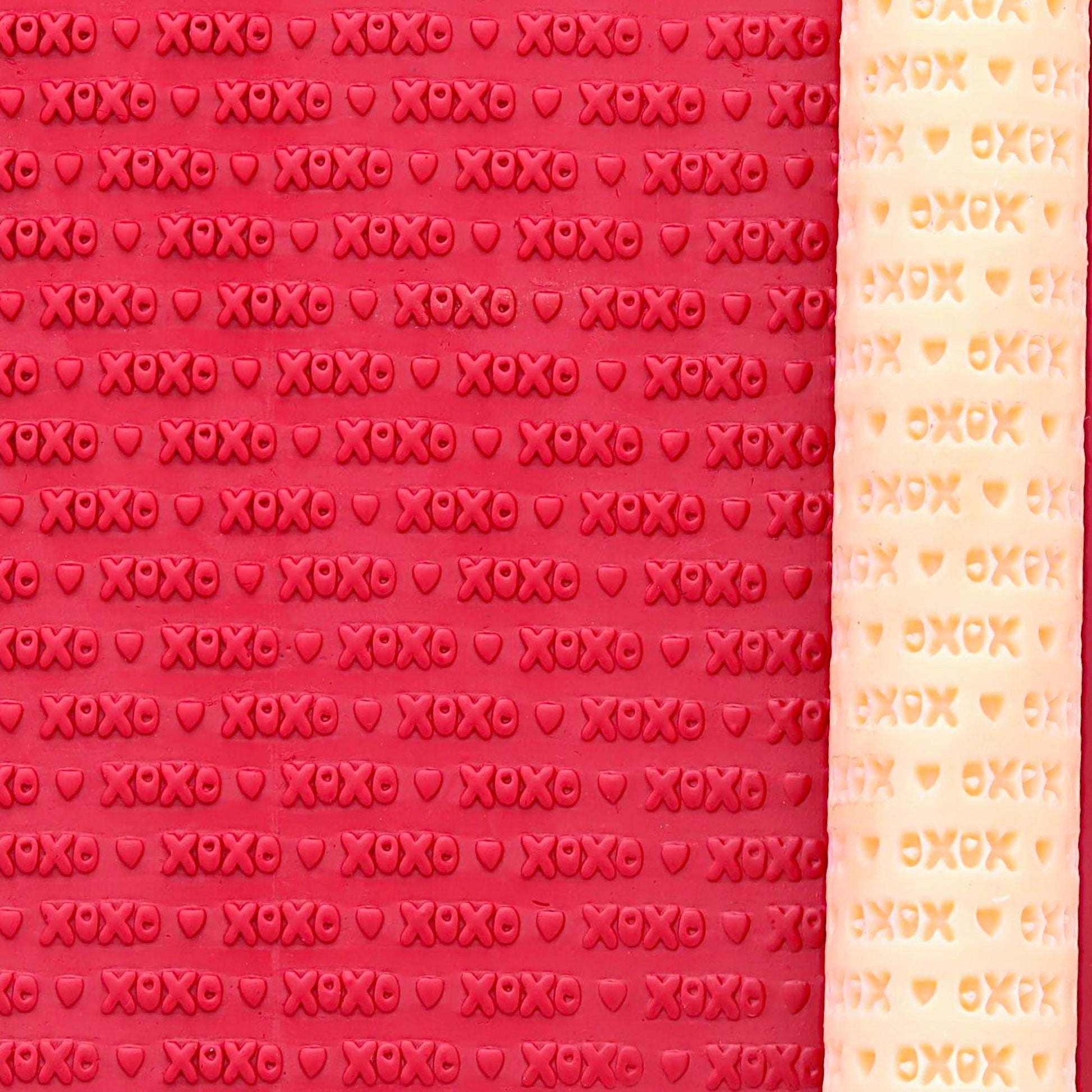 XOXO Heart Texture Roller: Polymer Clay Resin Tool #CCF8