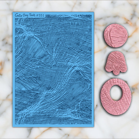 Cheesecloth Rubber Texture Mat for Polymer Clay Jewelry (#551)