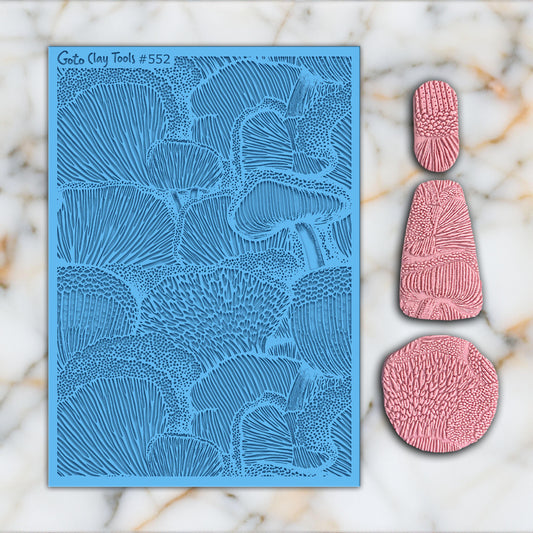 Mushroom Texture mat for polymer clay, Polymer Clay Rubber Texture mat, Texture Tile mats, Rubber Texture Sheet #552