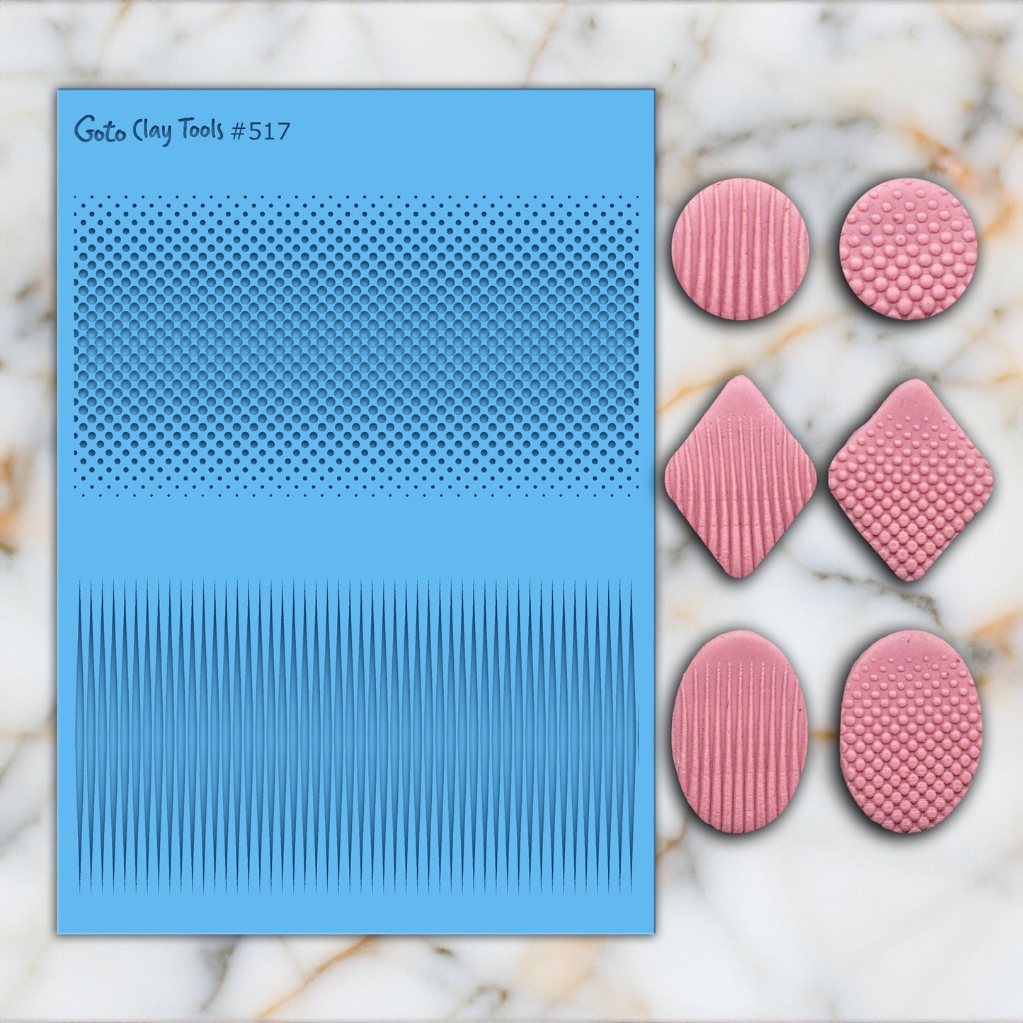 Gradient dots texture mat for polymer clay, Polymer Clay Rubber Texture mat, Texture Tile mats, Rubber Texture Sheet #517