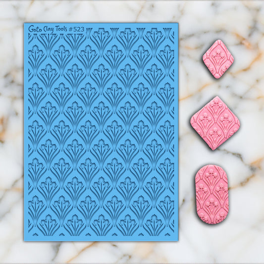 Art deco Texture mat for polymer clay, Polymer Clay Rubber Texture mat, Texture Tile mats, Rubber Texture Sheet #523