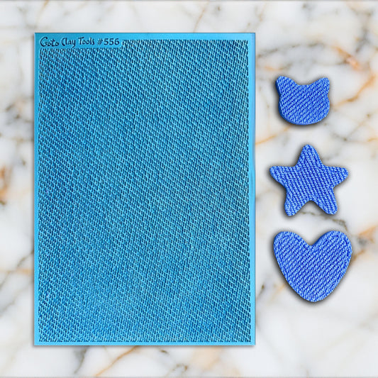 Jeans Texture mat for polymer clay, Polymer Clay Rubber Texture mat, Texture Tile mats, Rubber Texture Sheet #556