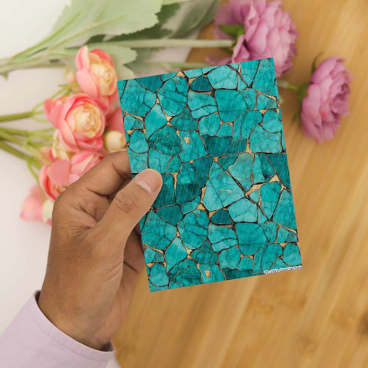 Transfer paper for polymer clay, Turquoise stone, water soluble transfer paper, Clay Transfers, Clay Transfer sheets,transfer paper for clay