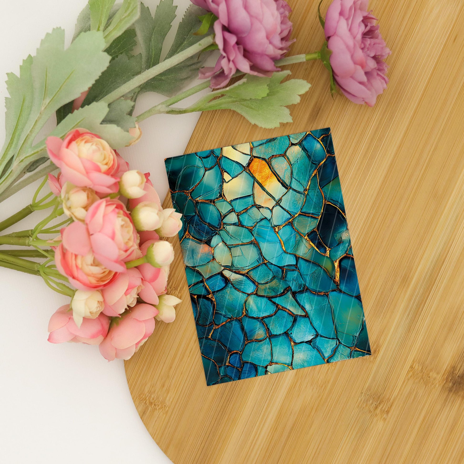 Transfer paper for polymer clay, Green Stained Glass, Clay water soluble transfer paper, Clay Transfers, Clay Transfer sheets
