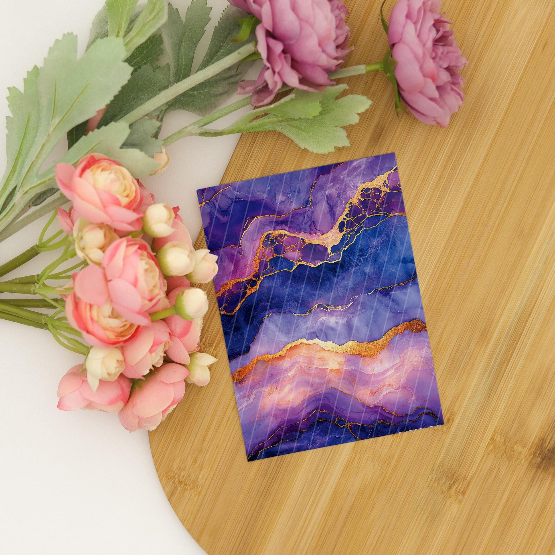 Transfer paper for polymer clay, Purple Marble, Clay water soluble transfer paper, Clay Transfers, Clay Transfer sheets
