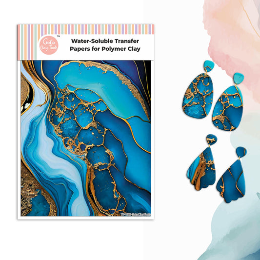 Blue Marble Polymer Clay Transfer Paper: Water Soluble (4x5.5 inch) #796