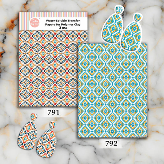 Tribal Polymer Clay Transfer Paper: Water Soluble Image Transfers  #792
