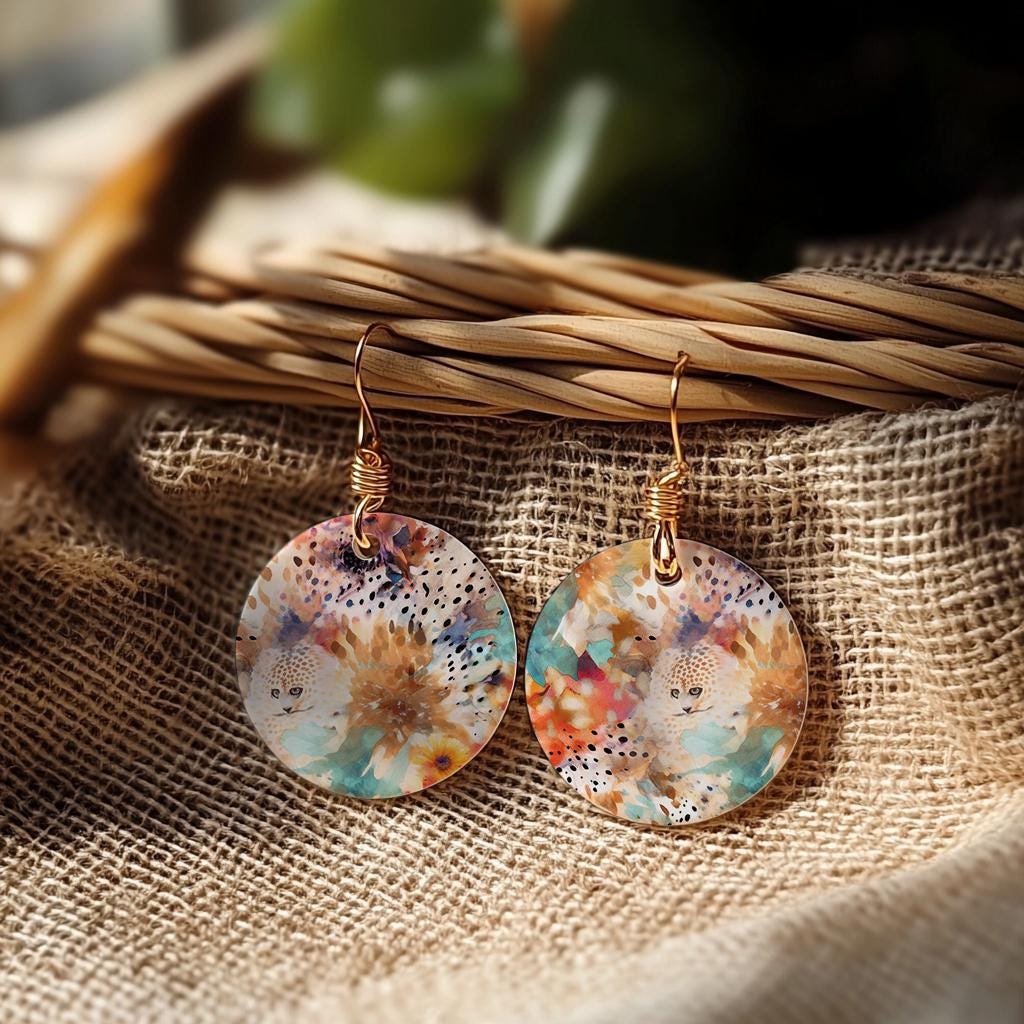 Water soluble Transfer paper for polymer clay, Abstract floral pattern, polymer clay image transfers, magic transfer paper