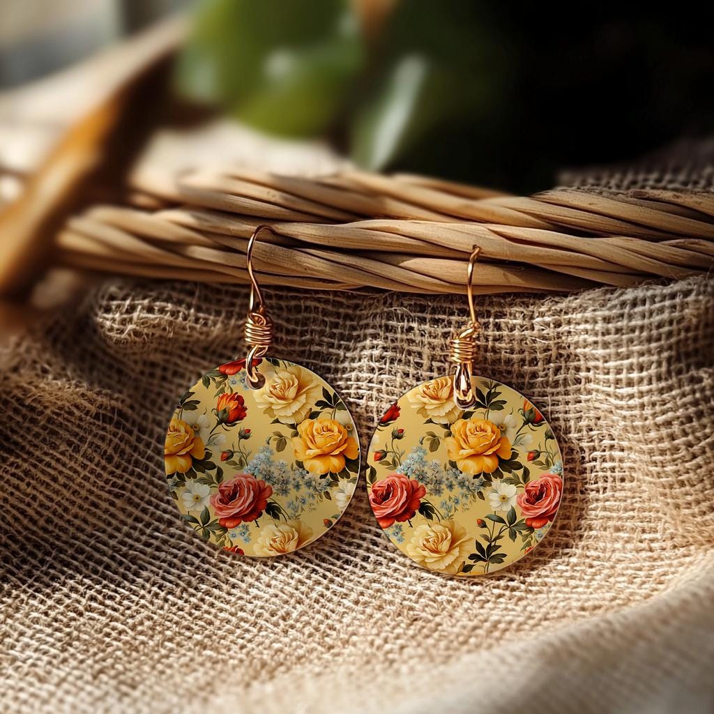 Yellow & Orange Rose Water Soluble Transfer Paper for Polymer Clay