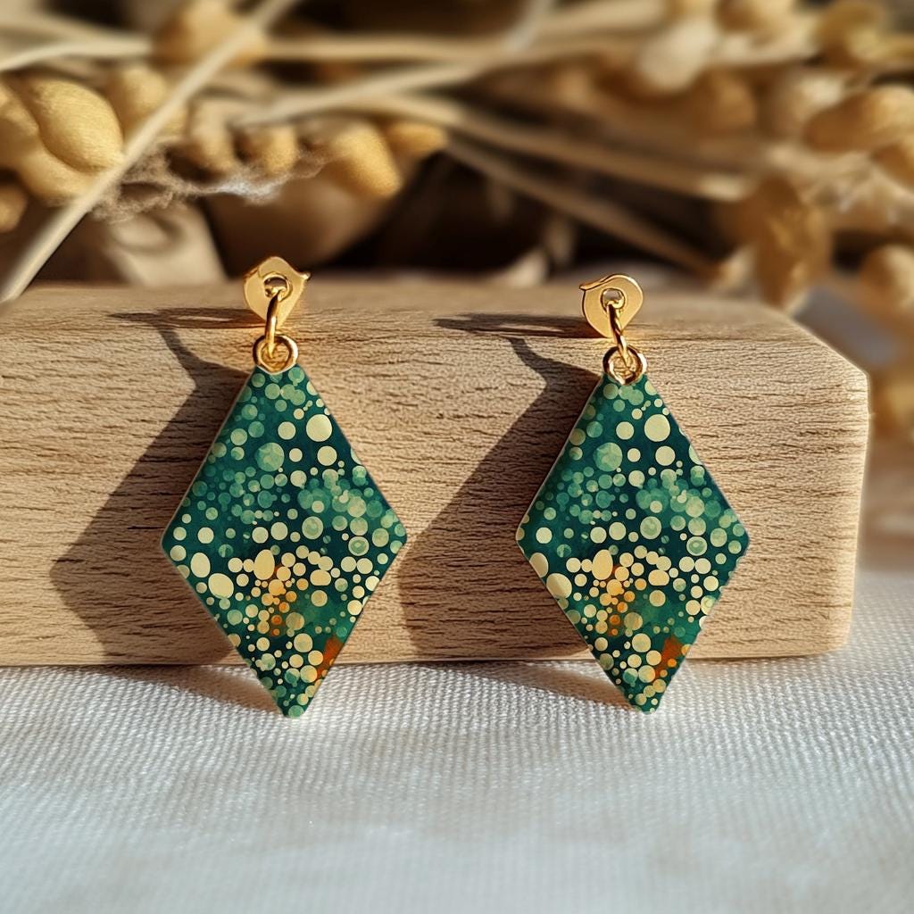 Abstract Bubble Marble Transfer Paper for Polymer Clay