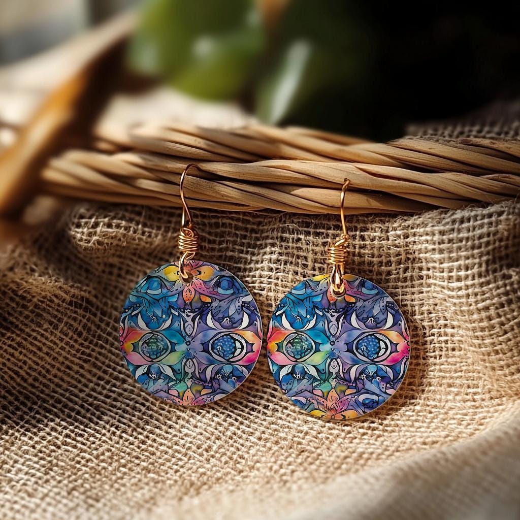 Tie Dye Polymer Clay Transfer Paper: Water Soluble Image Transfers #813