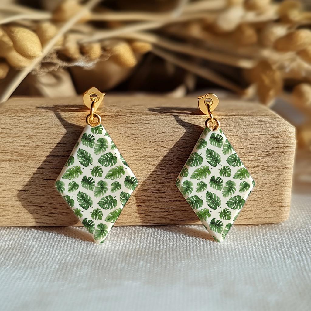 Monstera Leaf Water Soluble Transfer Paper for Polymer Clay