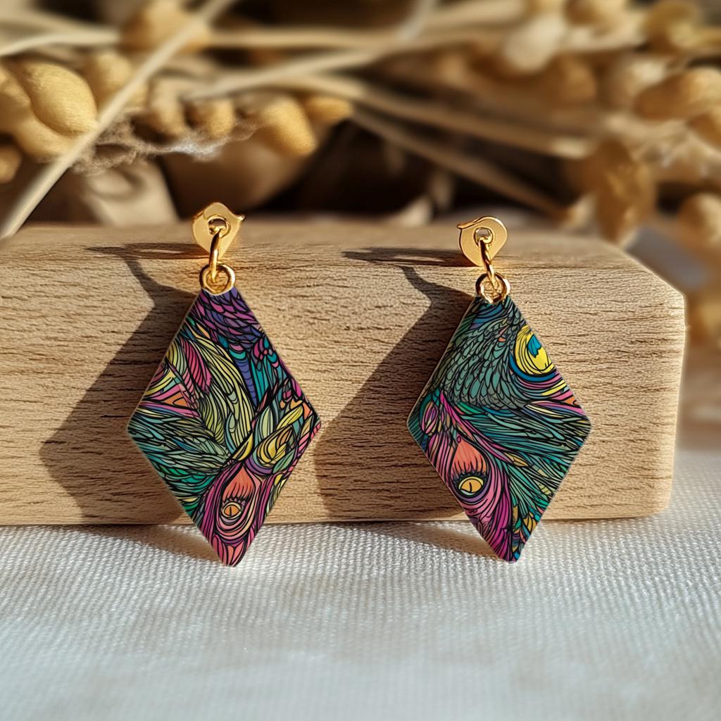 Water soluble Transfer paper for polymer clay, Peacock feather patterns, polymer clay image transfers, magic transfer paper