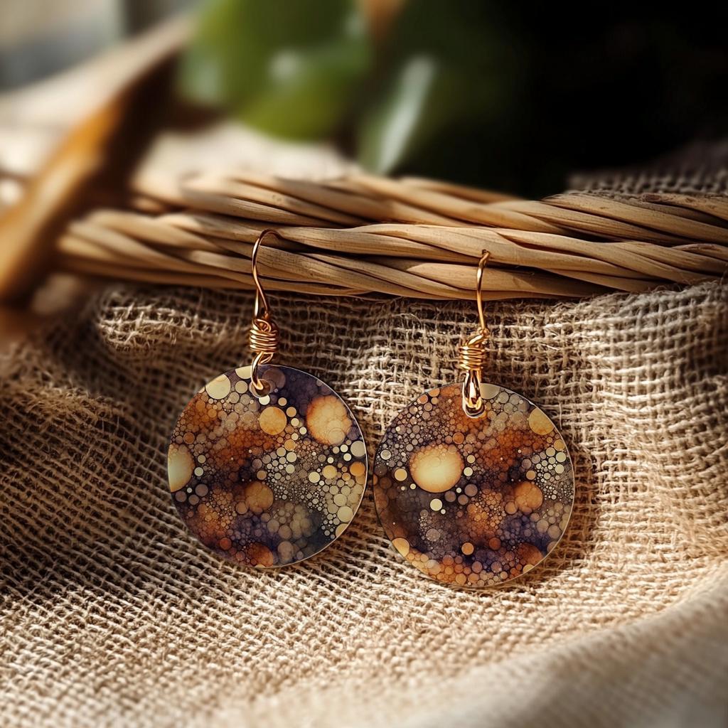 Abstract Bubble Marble Transfer Paper for Polymer Clay