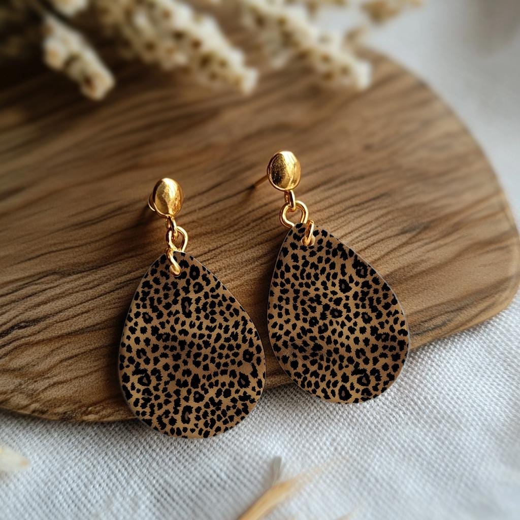 Leopard Print Water Soluble Transfer Paper for Polymer Clay