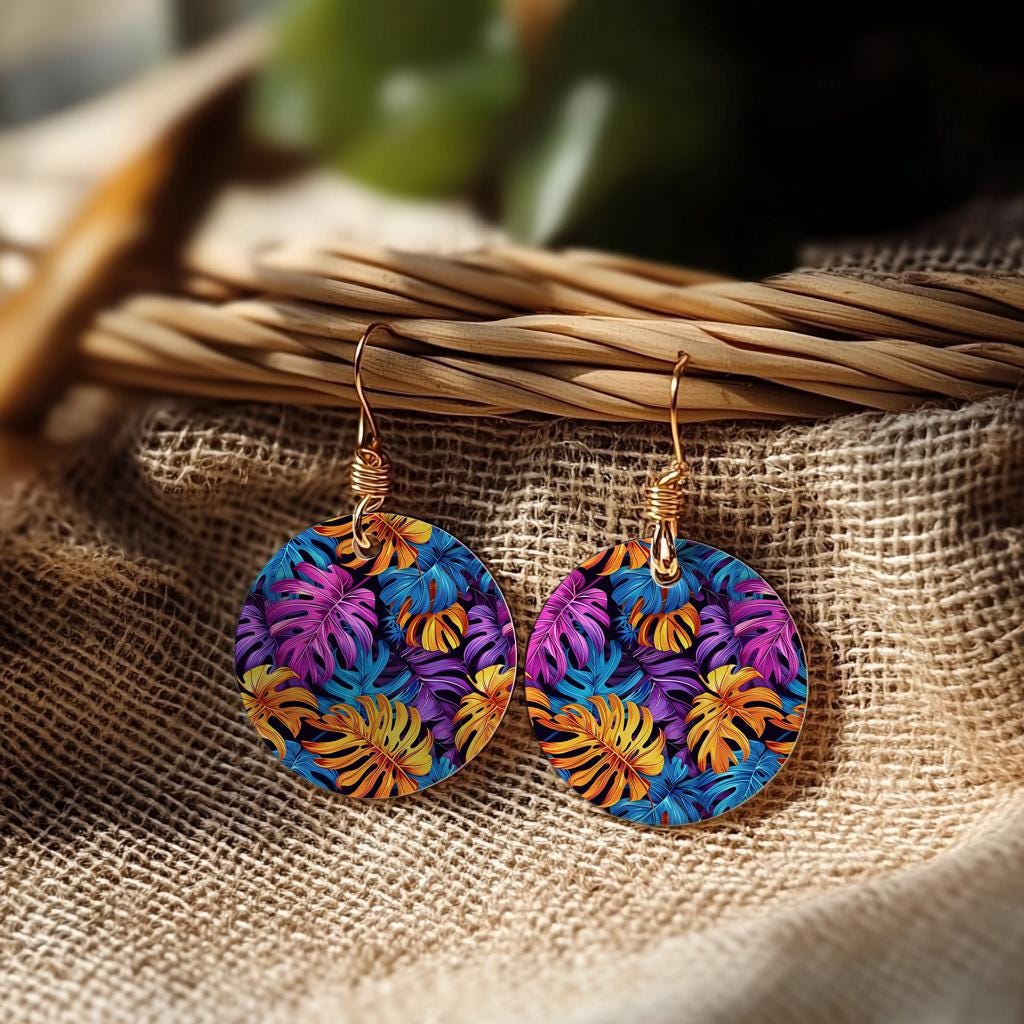 Water soluble Transfer paper for polymer clay, Tropical monstera leaf pattern, polymer clay image transfers, magic transfer paper