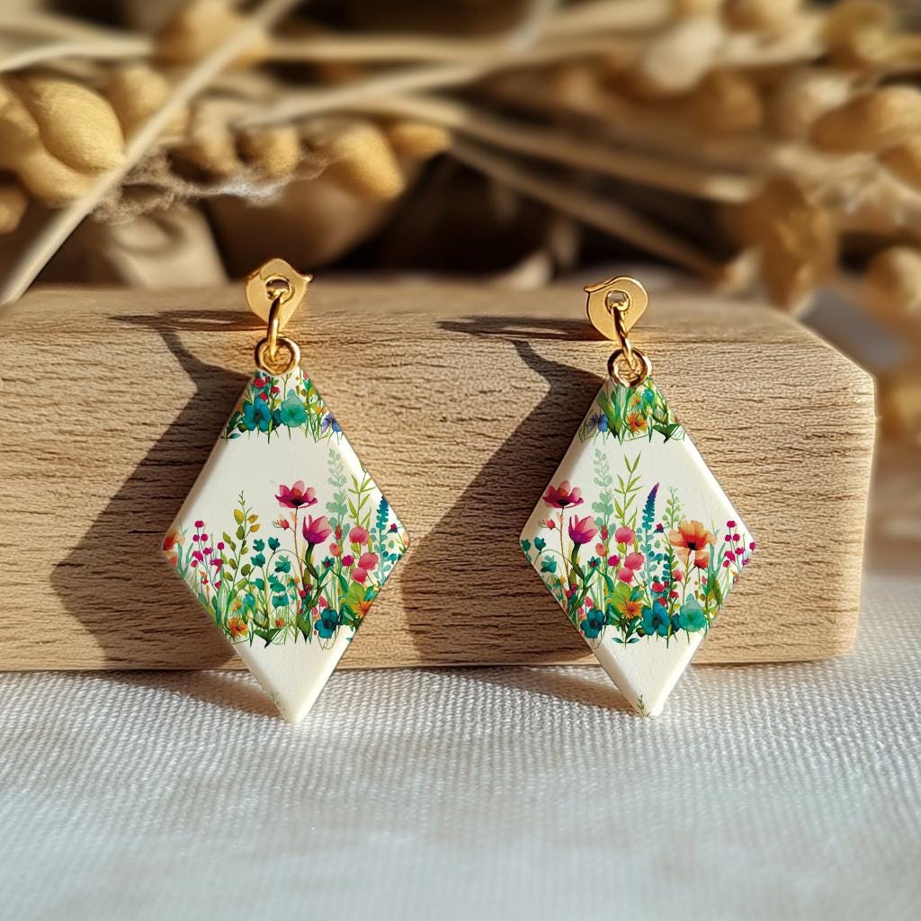 Wildflower Polymer Clay Transfer Paper: Water Soluble Image Transfers #797