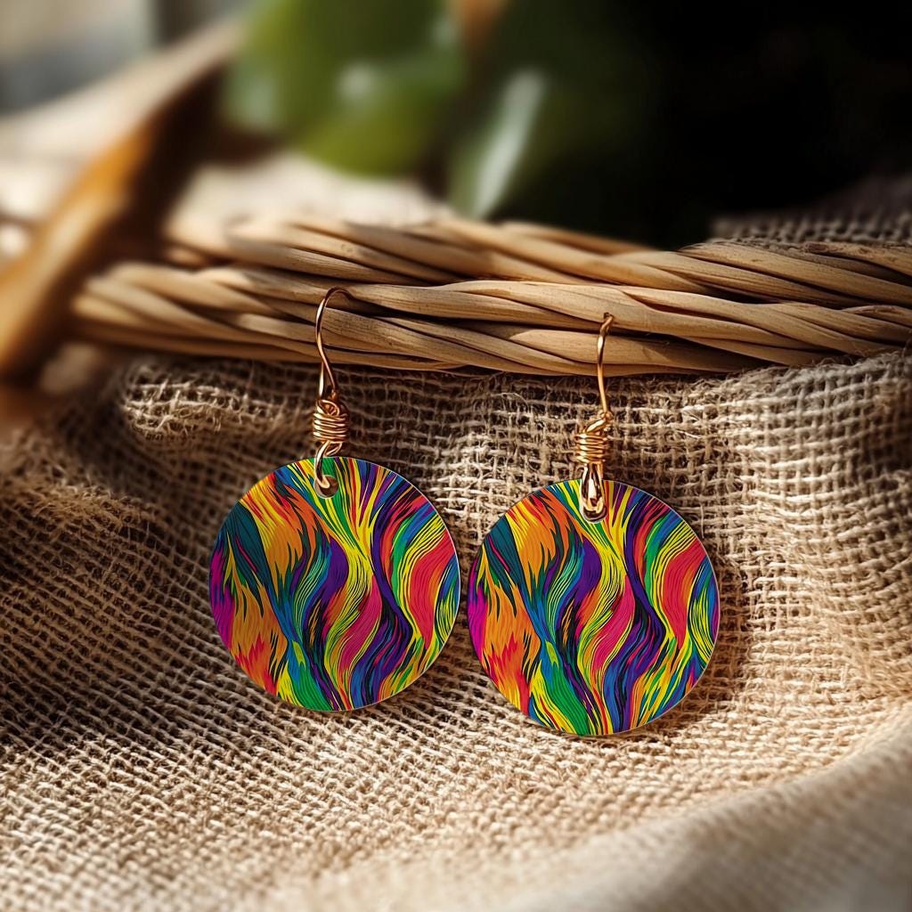 Colorful Waves Transfer Paper for Polymer Clay: Water Soluble (4x5.5 in) #819