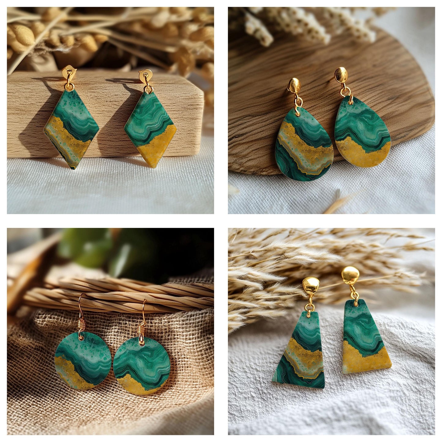 Agate Transfer paper for polymer Clay Earring Making - Water Soluble Transfer Sheet 4x5.5 in