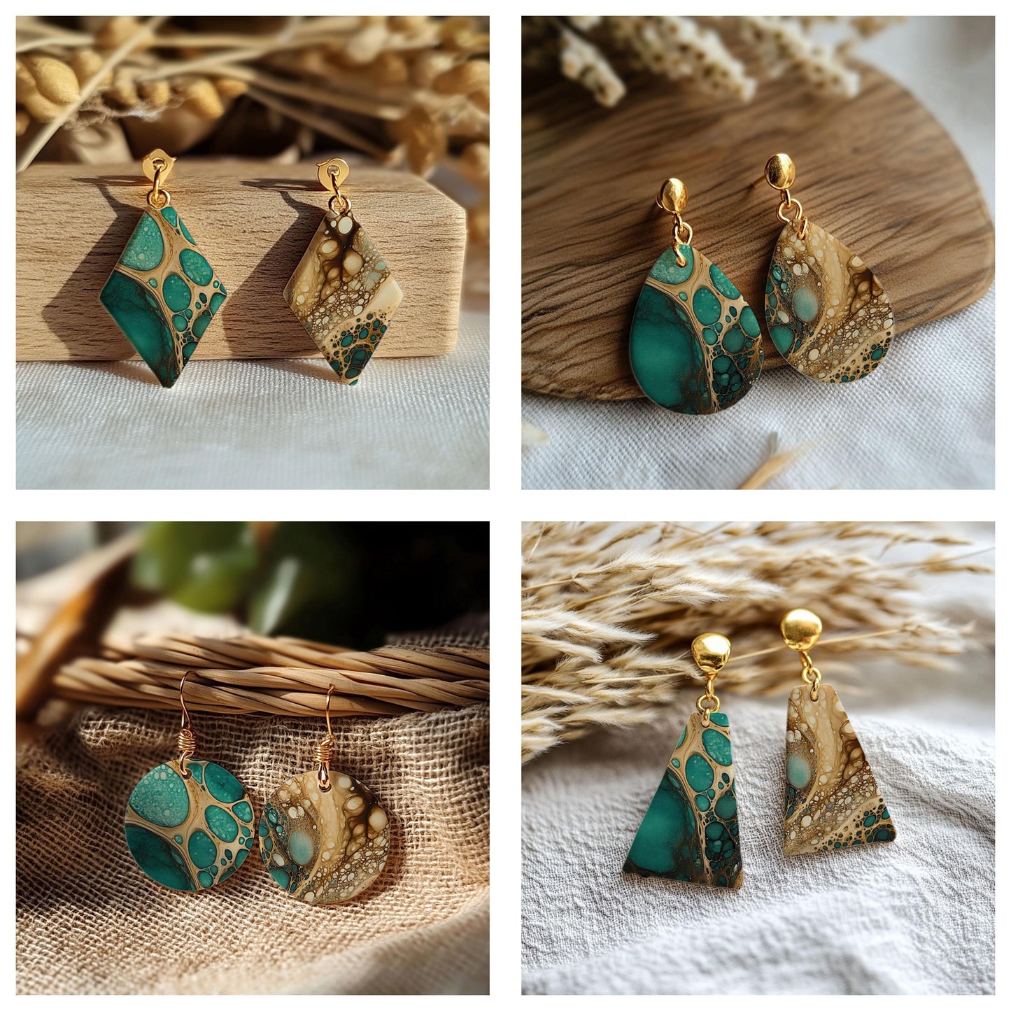 Liquid Cells Transfer paper for polymer Clay Earring Making - Water Soluble Transfer Sheet 4x5.5 in