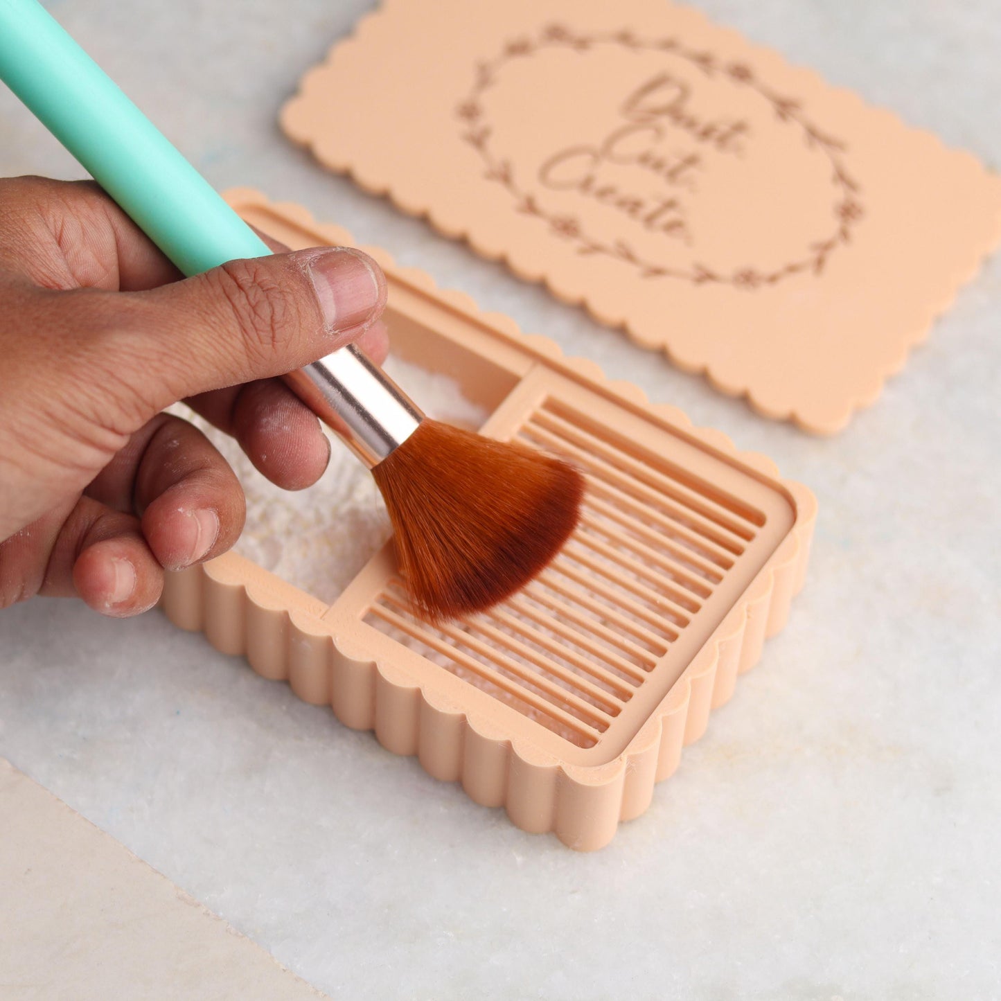 Cornstarch Box for Polymer Clay | Dust. Cut. Create. Clay Cutter Tool Accessory