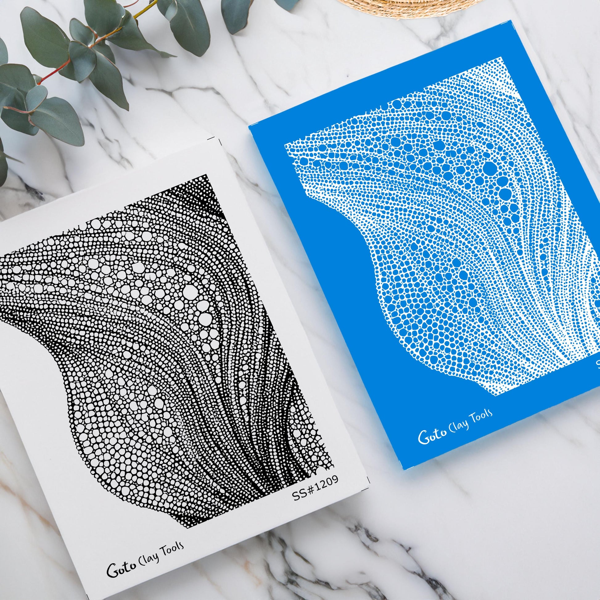 Abstract Organic Flow Silkscreen for Polymer Clay | River Stone & Cellular Texture Print Screen 9.5×12.5 cm #SS26-7