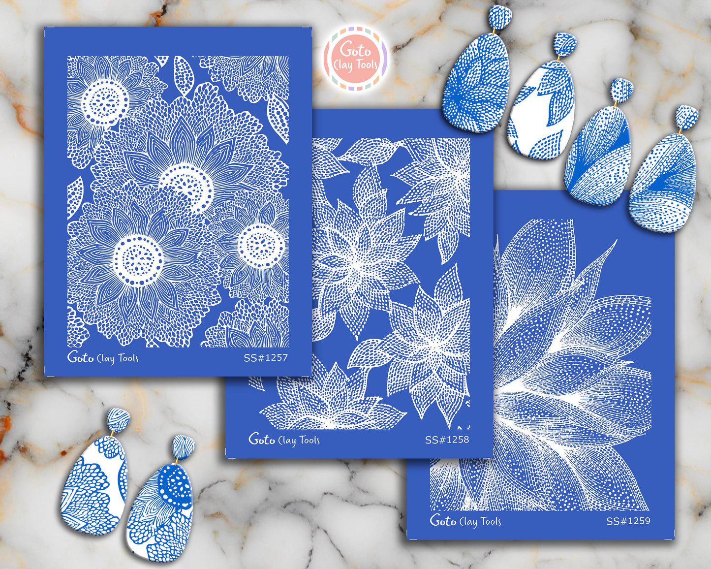 Detailed Floral Petal Silkscreen for Polymer Clay | Mandala Flower Pattern | Abstract Botanical Texture 9.5×12.5 cm #SS26-23