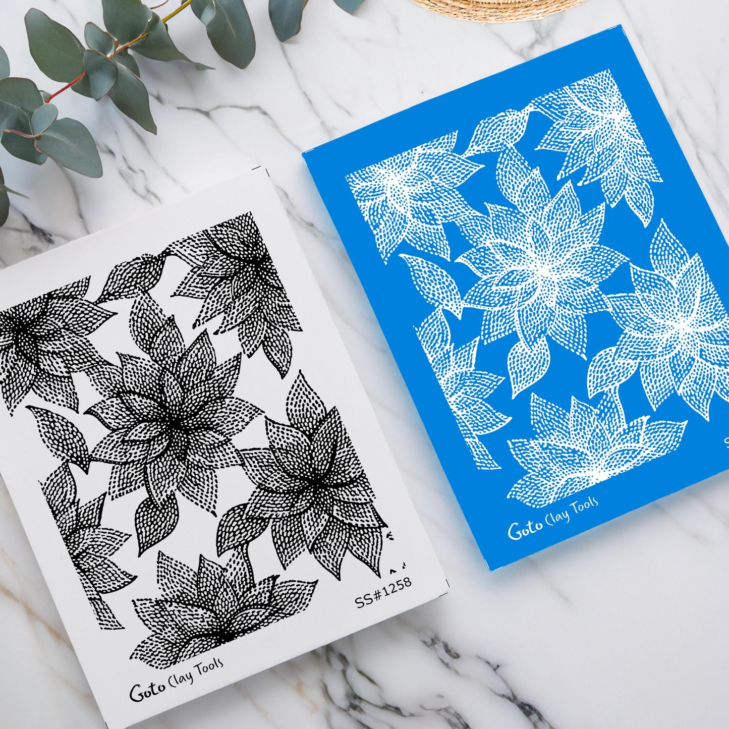 Detailed Floral Petal Silkscreen for Polymer Clay | Mandala Flower Pattern | Abstract Botanical Texture 9.5×12.5 cm #SS26-23