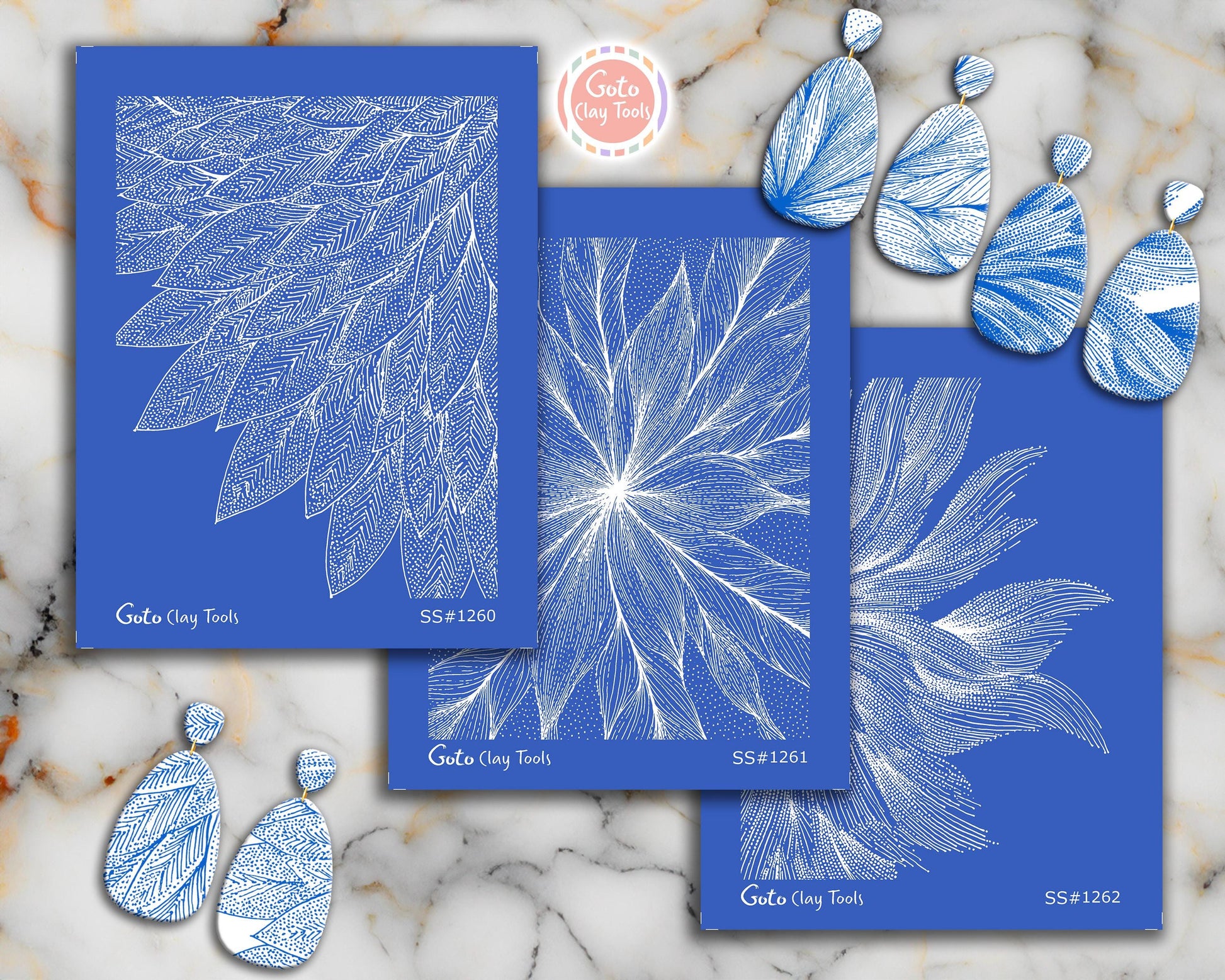 Feather Wing Line Art Silkscreen for Polymer Clay | Botanical Texture Print | 9.5x12.5 cm Printable Silk Screen #polymer clay stencilSS26-24