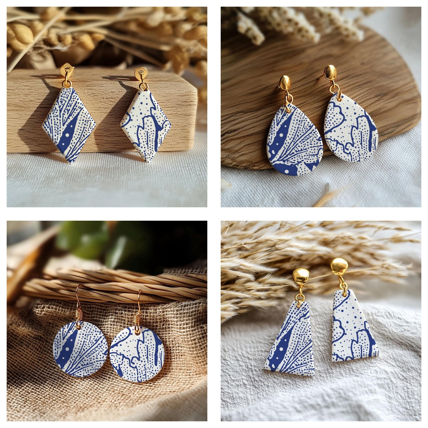 Silkscreen for Polymer Clay Earrings: Stencil SS26-33