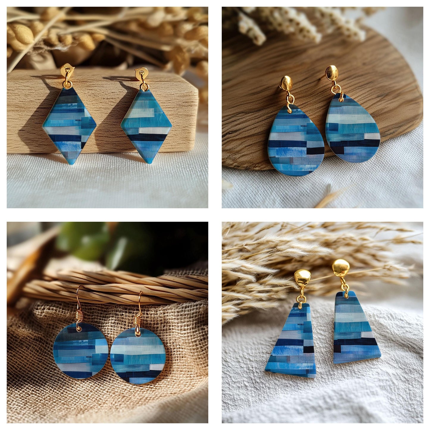 Abstract Storkes Transfer paper for polymer Clay Earring Making - Water Soluble Transfer Sheet 4x5.5 in