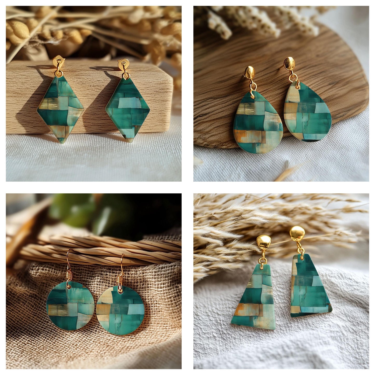 Abstract Storkes Transfer paper for polymer Clay Earring Making - Water Soluble Transfer Sheet 4x5.5 in